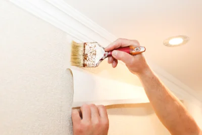 Pose de papier peint à Rodome — revêtements muraux et toiles de verre